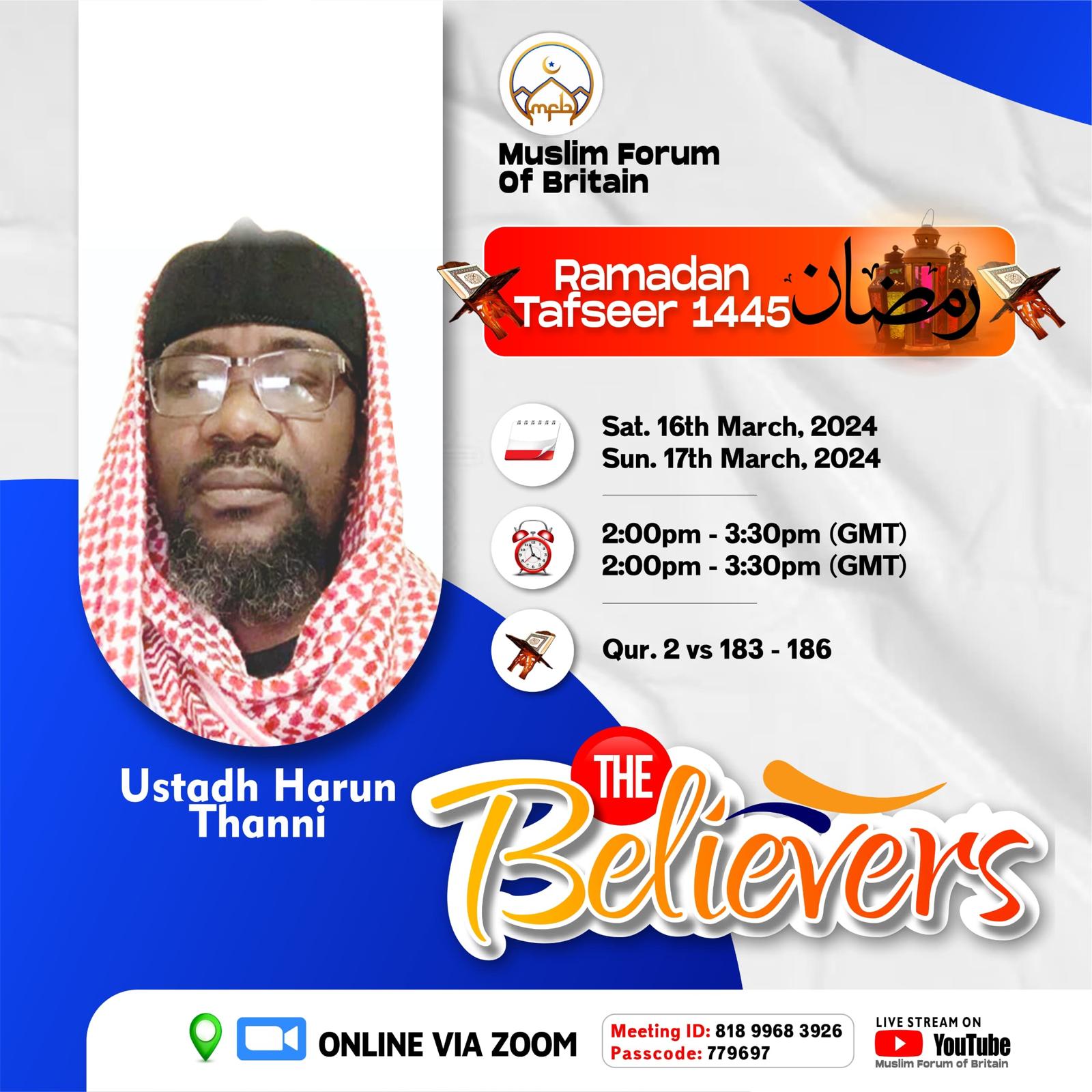 Ramadan Tafsir- The Believers